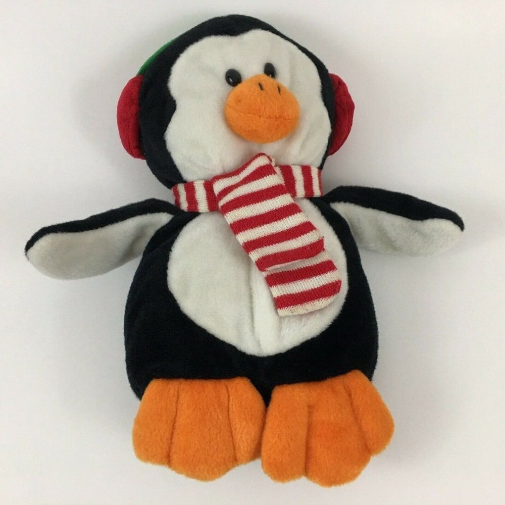 Flomo Friends Forever Winter Christmas Penguin Plush Stuffed Animal Scarf 14"